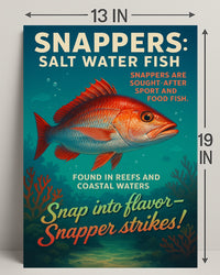 Snappers Salt Water Fish Poster PosterGoat
