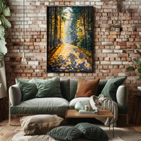 Snow-Capped Mountain in Serene Wilderness National Park Poster PosterGoat