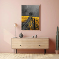 Solitary Tree Landscape Art Print Artistic Poster PosterGoat