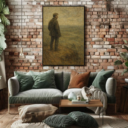 Solitude in Nature: Introspective Artistic Masterpiece Poster PosterGoat