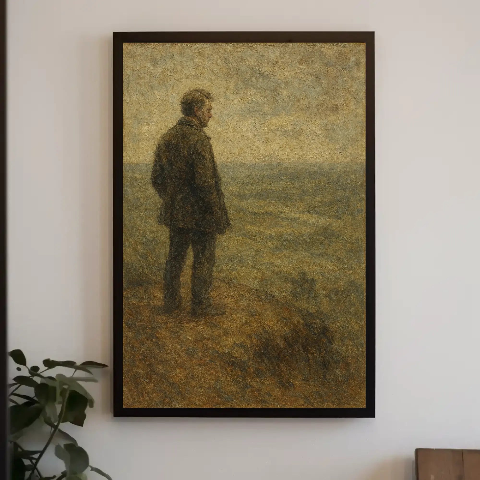 Solitude in Nature: Introspective Artistic Masterpiece Poster PosterGoat