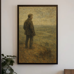 Solitude in Nature: Introspective Artistic Masterpiece Poster PosterGoat