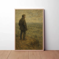 Solitude in Nature: Introspective Artistic Masterpiece Poster PosterGoat