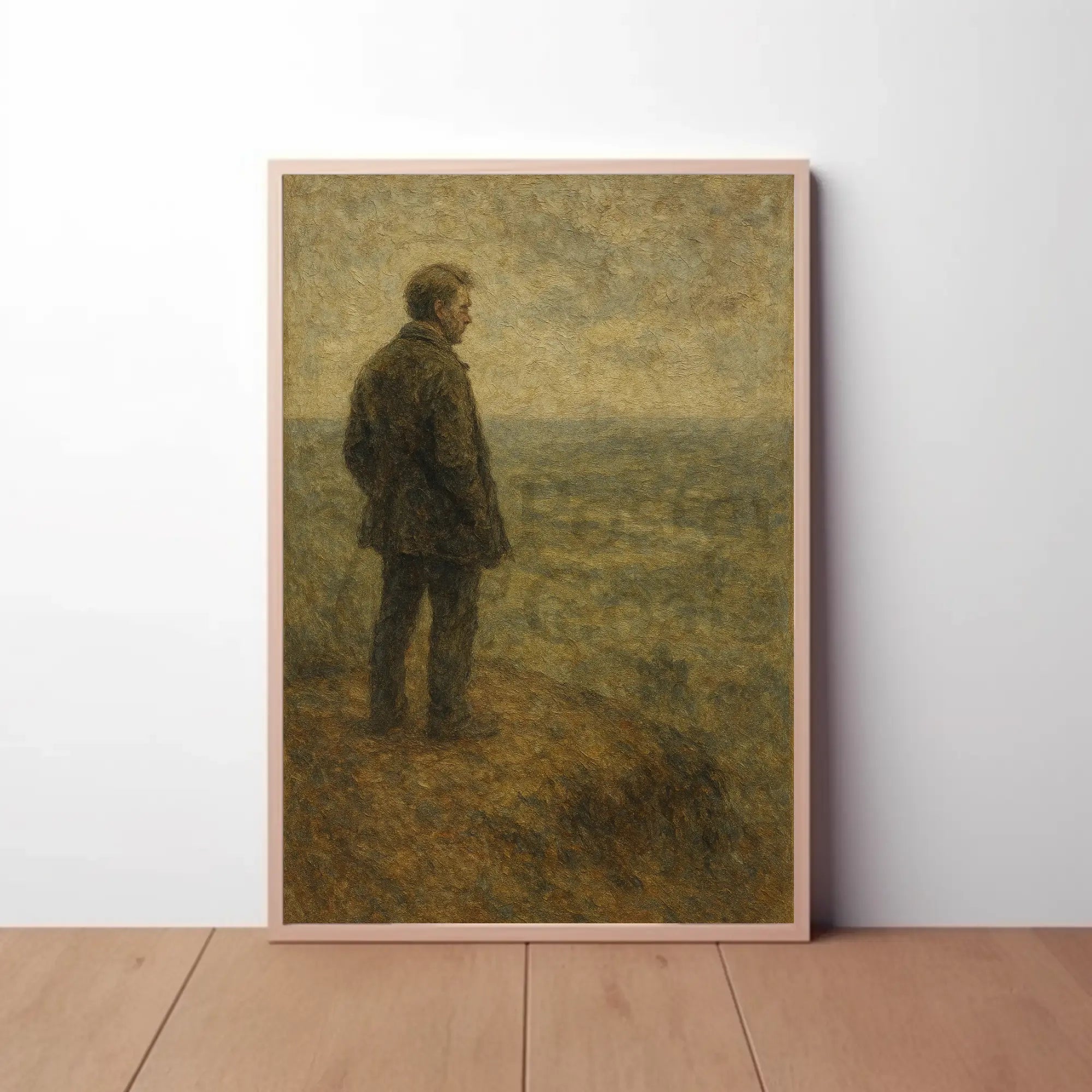 Solitude in Nature: Introspective Artistic Masterpiece Poster PosterGoat