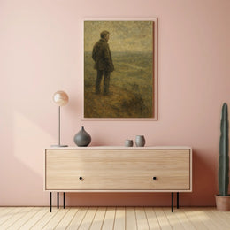 Solitude in Nature: Introspective Artistic Masterpiece Poster PosterGoat