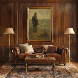 Solitude in Nature: Introspective Artistic Masterpiece Poster PosterGoat
