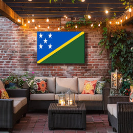 Solomon Islands Pride: Vibrant Country Flag Poster PosterGoat