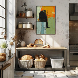 Somber Introspection Abstract Art Print - Artistic Poster PosterGoat