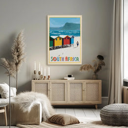 South Africa Beach Adventure Travel Poster PosterGoat