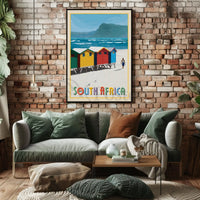 South Africa Beach Adventure Travel Poster PosterGoat