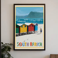 South Africa Beach Adventure Travel Poster PosterGoat