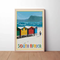 South Africa Beach Adventure Travel Poster PosterGoat