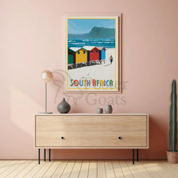 South Africa Beach Adventure Travel Poster PosterGoat