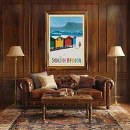 South Africa Beach Adventure Travel Poster PosterGoat