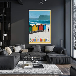 South Africa Beach Adventure Travel Poster PosterGoat