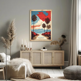 South Carolina Coastal Landscape Vintage Travel Poster PosterGoat
