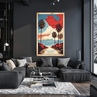 South Carolina Coastal Landscape Vintage Travel Poster PosterGoat