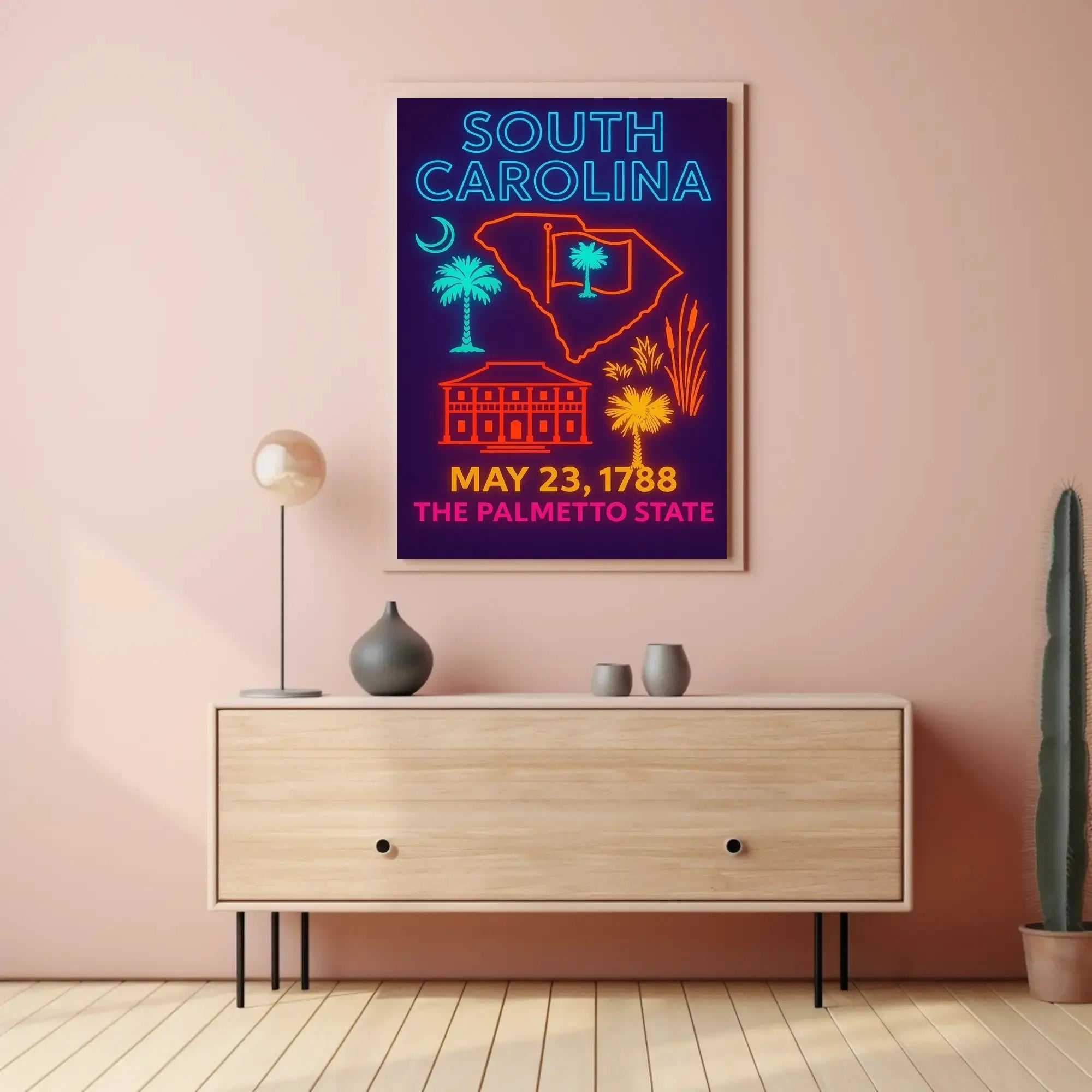 South Carolina Heritage Poster Celebrating Historical Significance PosterGoat