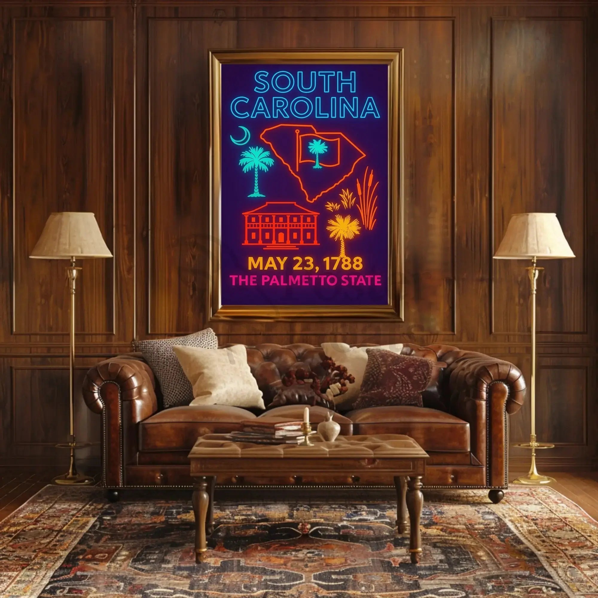 South Carolina Heritage Poster Celebrating Historical Significance PosterGoat