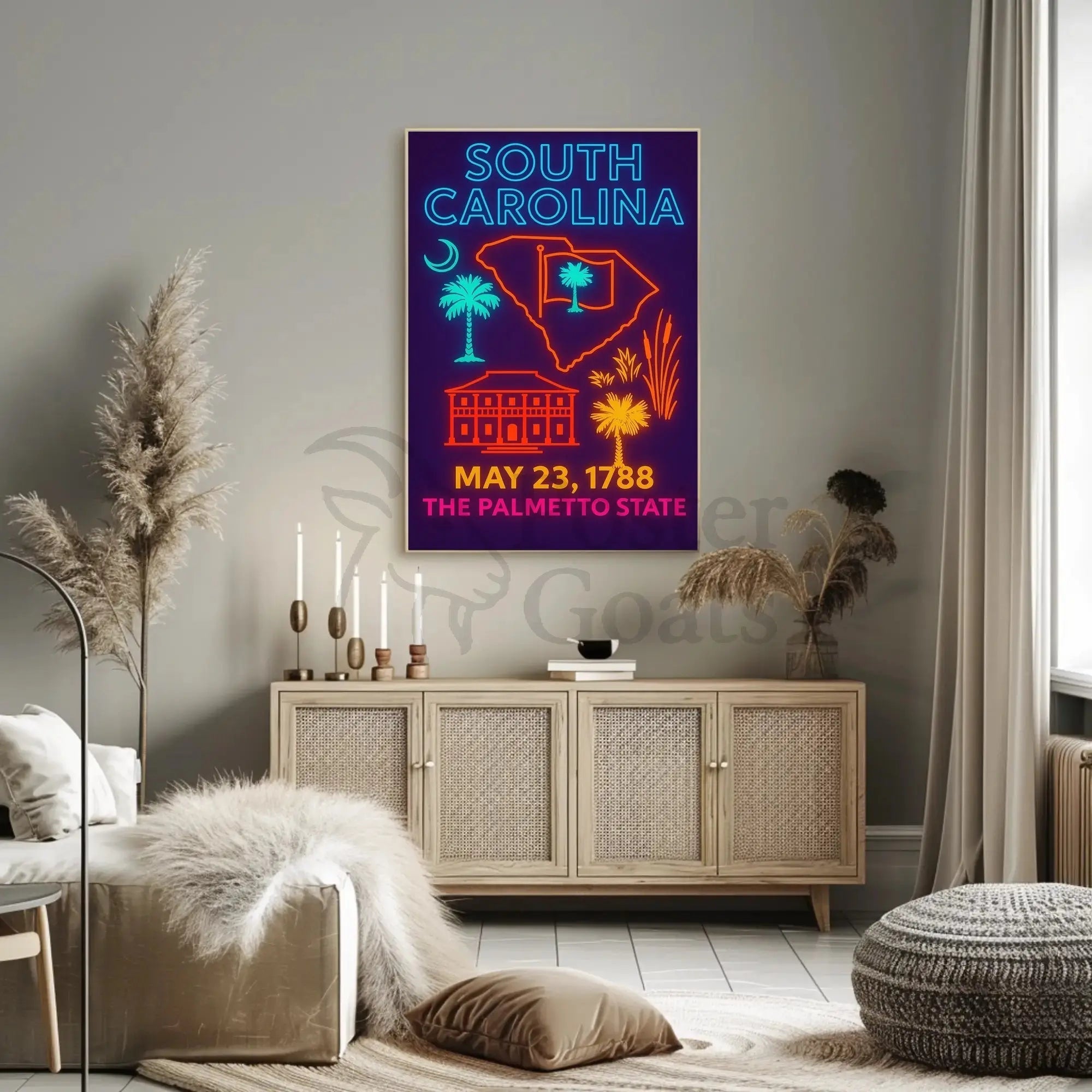 South Carolina Heritage Poster Celebrating Historical Significance PosterGoat