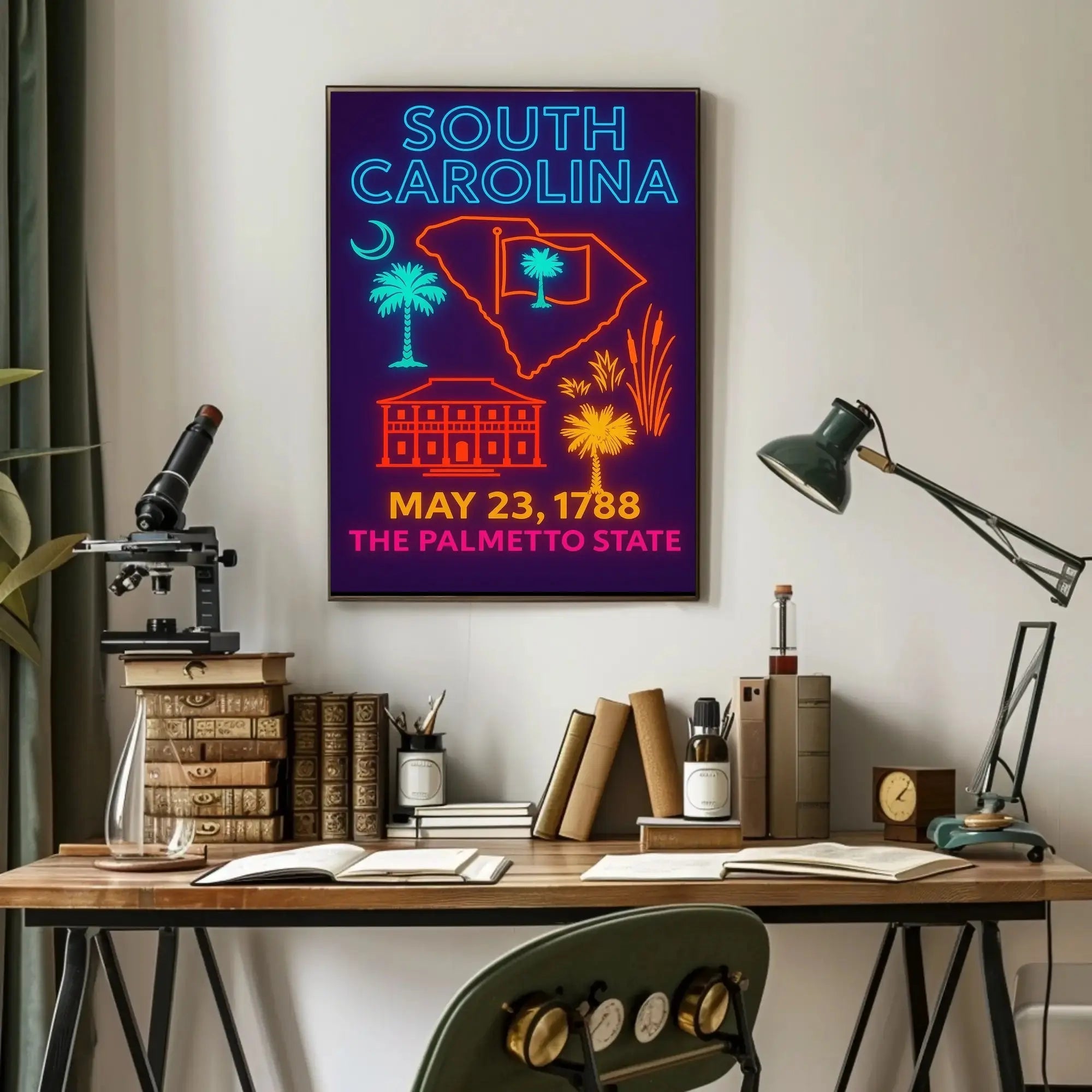 South Carolina Heritage Poster Celebrating Historical Significance PosterGoat