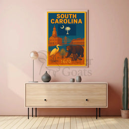 South Carolina Heritage Vintage Style Cultural or Heritage Poster PosterGoat