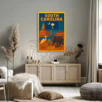 South Carolina Heritage Vintage Style Cultural or Heritage Poster PosterGoat