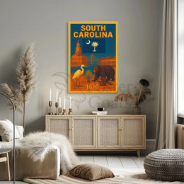 South Carolina Heritage Vintage Style Cultural or Heritage Poster PosterGoat
