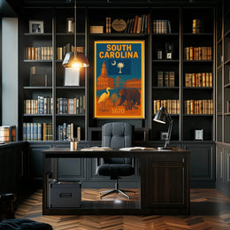 South Carolina Heritage Vintage Style Cultural or Heritage Poster PosterGoat