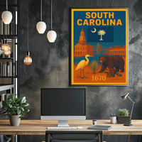 South Carolina Heritage Vintage Style Cultural or Heritage Poster PosterGoat