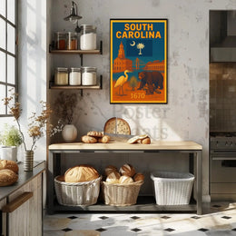 South Carolina Heritage Vintage Style Cultural or Heritage Poster PosterGoat