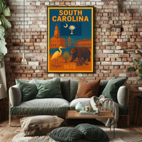 South Carolina Heritage Vintage Style Cultural or Heritage Poster PosterGoat
