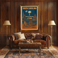 South Carolina Heritage Vintage Travel Poster PosterGoat