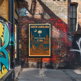 South Carolina Heritage Vintage Travel Poster PosterGoat