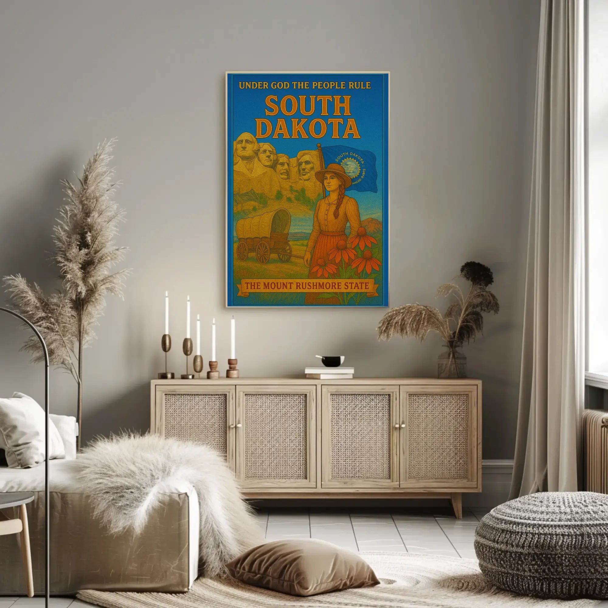 South Dakota Heritage Pride Cultural or Heritage Poster PosterGoat