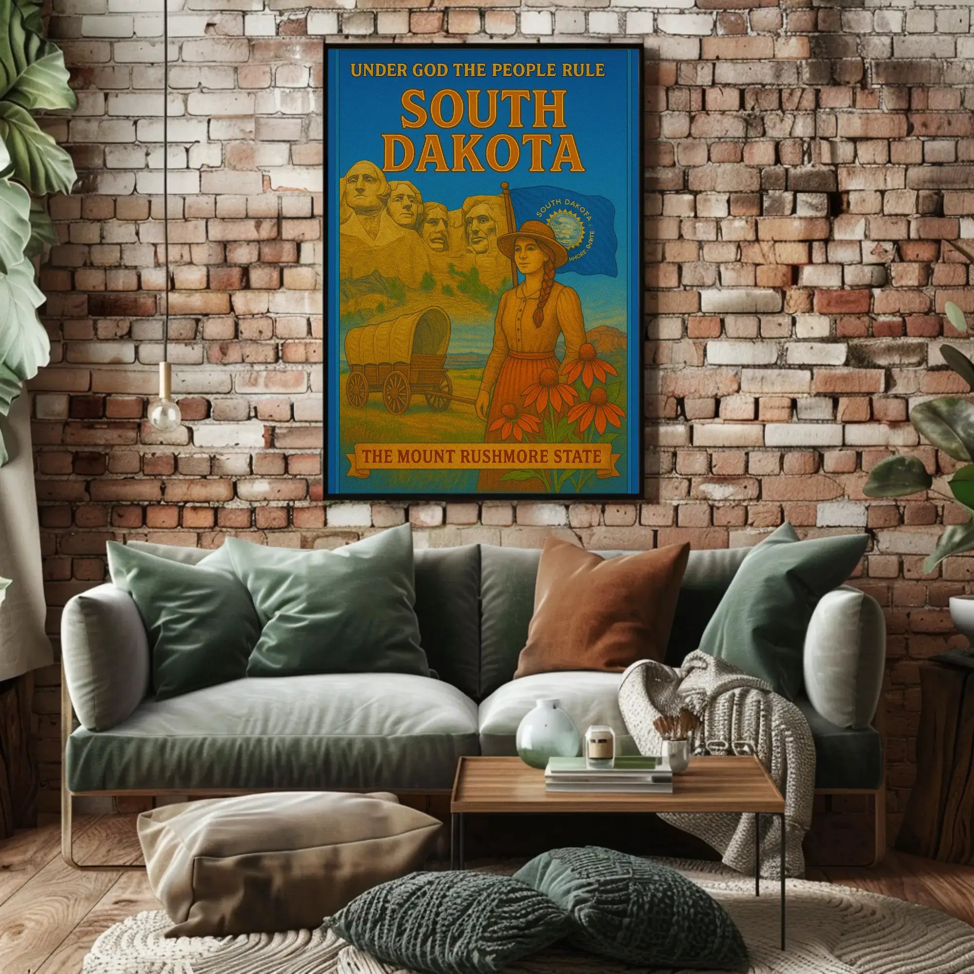 South Dakota Heritage Pride Cultural or Heritage Poster PosterGoat