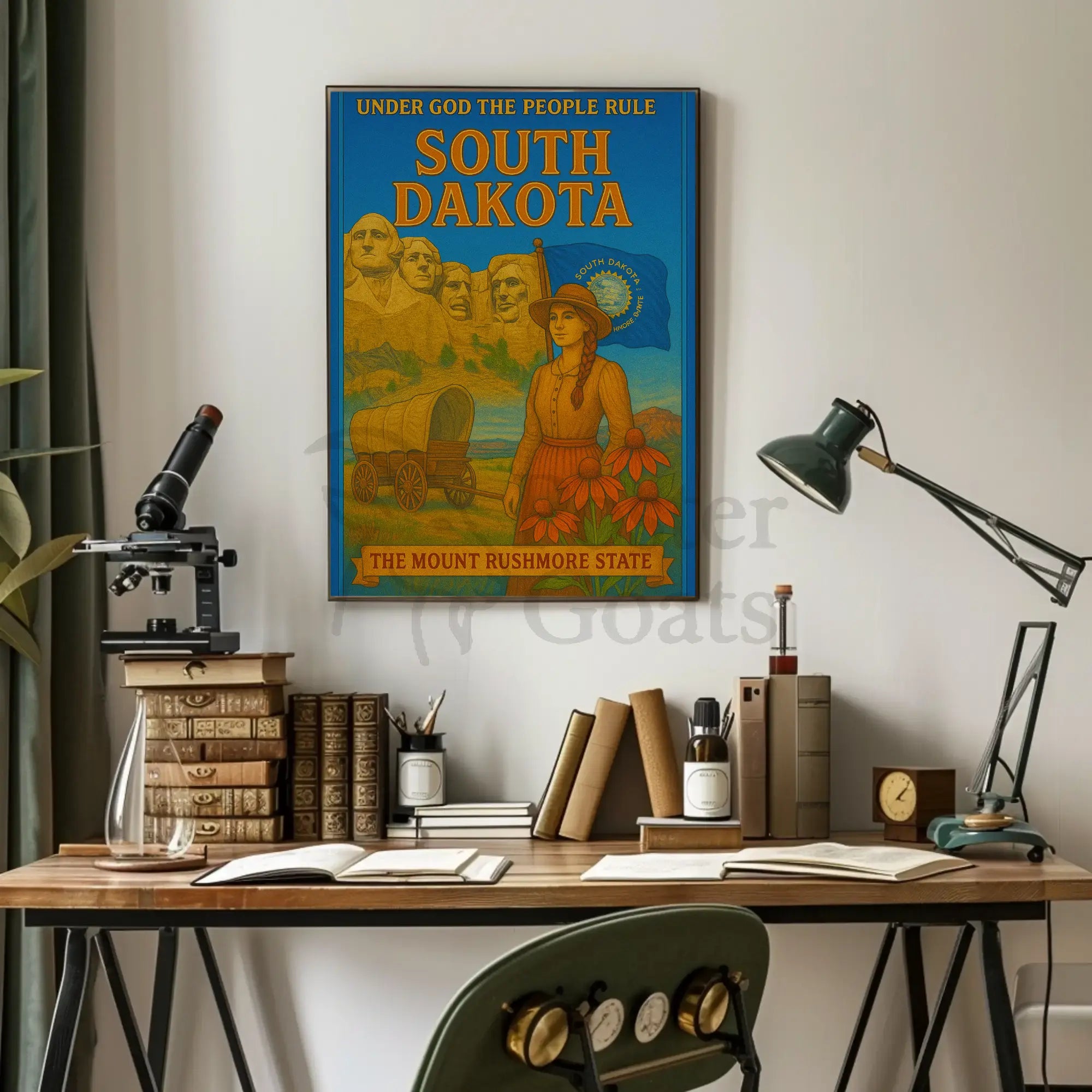 South Dakota Heritage Pride Cultural or Heritage Poster PosterGoat