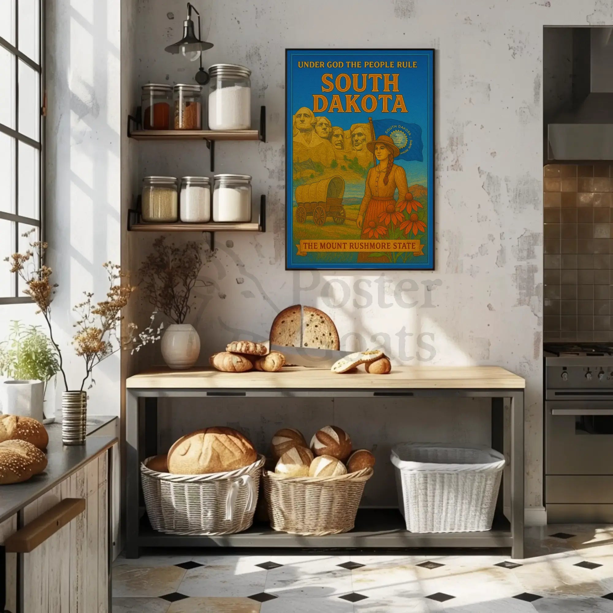 South Dakota Heritage Pride Cultural or Heritage Poster PosterGoat