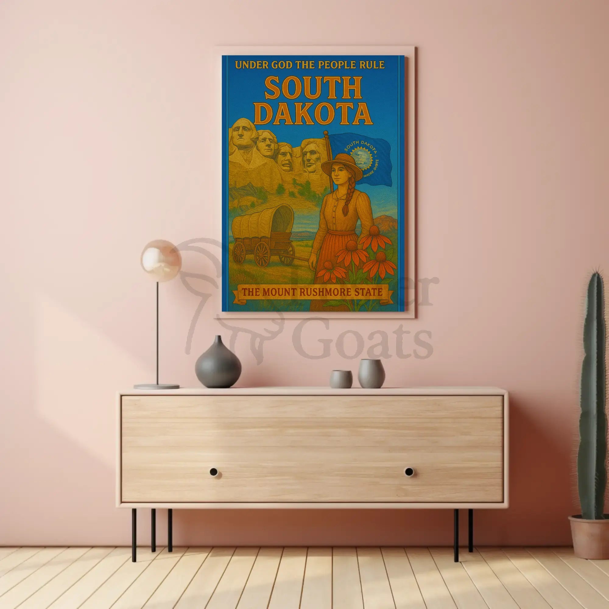 South Dakota Heritage Pride Cultural or Heritage Poster PosterGoat