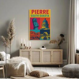 South Dakota Pride Pierre Celebration Heritage Poster PosterGoat