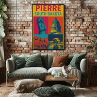 South Dakota Pride Pierre Celebration Heritage Poster PosterGoat
