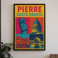 South Dakota Pride Pierre Celebration Heritage Poster PosterGoat