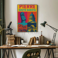 South Dakota Pride Pierre Celebration Heritage Poster PosterGoat
