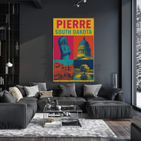 South Dakota Pride Pierre Celebration Heritage Poster PosterGoat