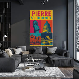 South Dakota Pride Pierre Celebration Heritage Poster PosterGoat