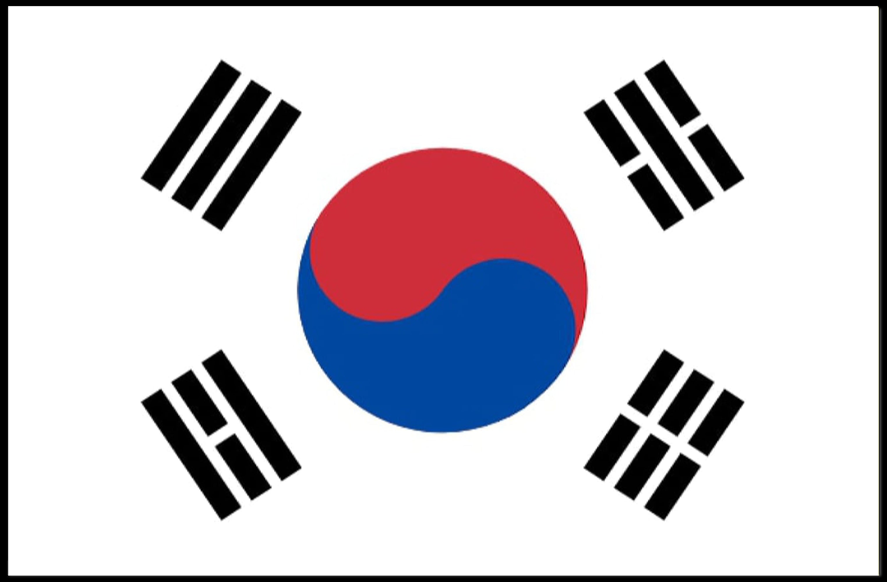 South Korean Taegeukgi National Flag Heritage Poster PosterGoat