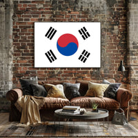 South Korean Taegeukgi National Flag Heritage Poster PosterGoat