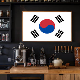 South Korean Taegeukgi National Flag Heritage Poster PosterGoat