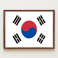 South Korean Taegeukgi National Flag Heritage Poster PosterGoat