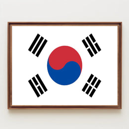 South Korean Taegeukgi National Flag Heritage Poster PosterGoat